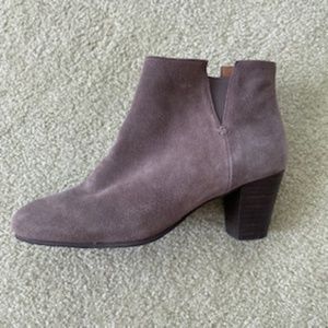 Gentle Souls Brenna Suede Bootie, Gray, Size 8